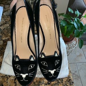 Charlotte Olympia Tessa Kitty Wedges Size 40